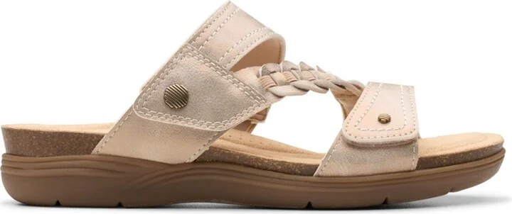 Clarks Women's April Raelyn Slip On Flat Sandals - Image 7