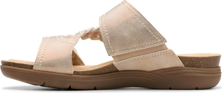 Clarks Women's April Raelyn Slip On Flat Sandals - Image 9