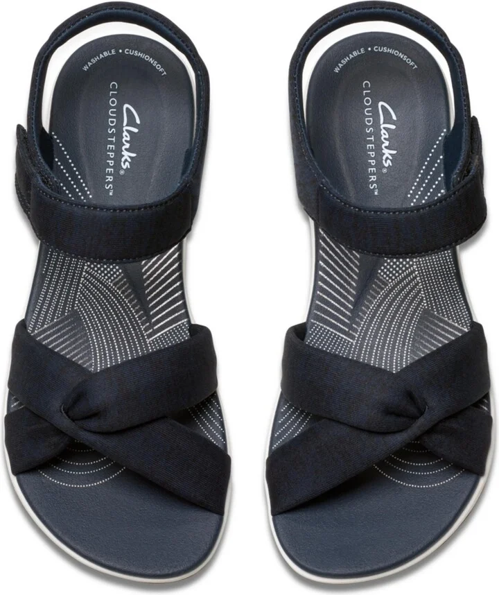 Clarks Women's Arla Daisy Slip On Flat Sandals - Image 5