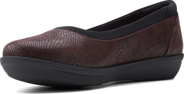 Burgundy Snake Print Synthetic