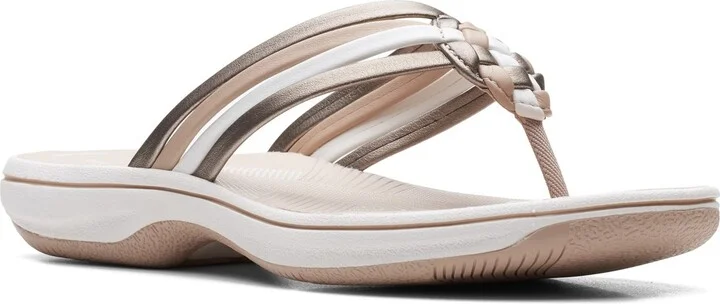 Clarks Womens Breeze Coral Flip-Flop