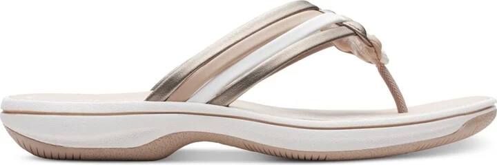 Clarks Women's Breeze Coral Thong Sandals - Image 2