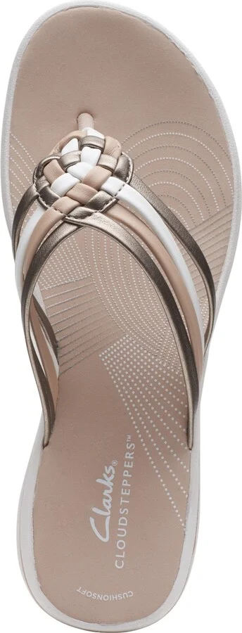 Clarks Women's Breeze Coral Thong Sandals - Image 4