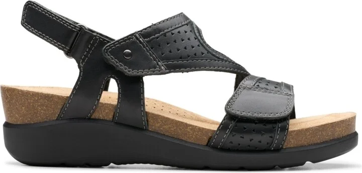 Clarks Women's Calenne Carmen Slip On Flat Sandals - Image 2
