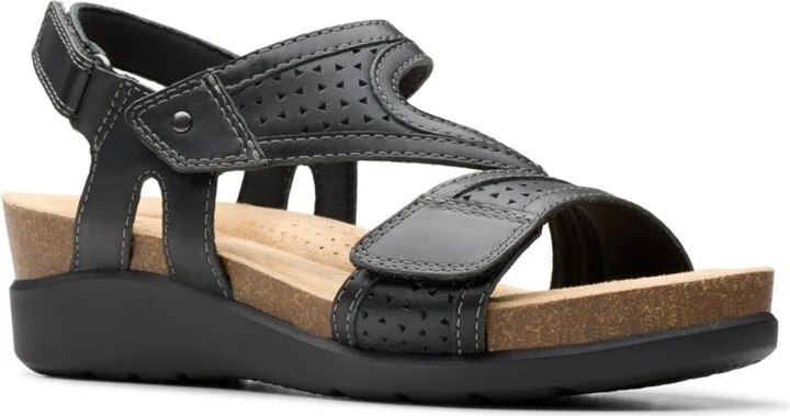 Clarks Women's Calenne Carmen Slip On Flat Sandals