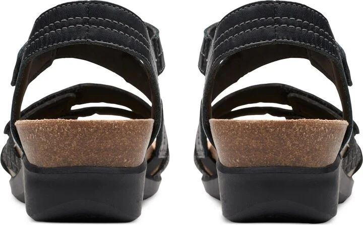 Clarks Women's Calenne Clara Strappy Wedge Sandals - Image 3