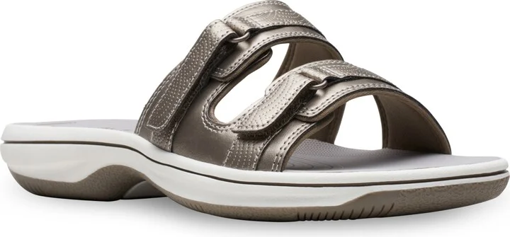 Clarks Women's Cloudsteppers Breeze Piper Comfort Slide Sandals