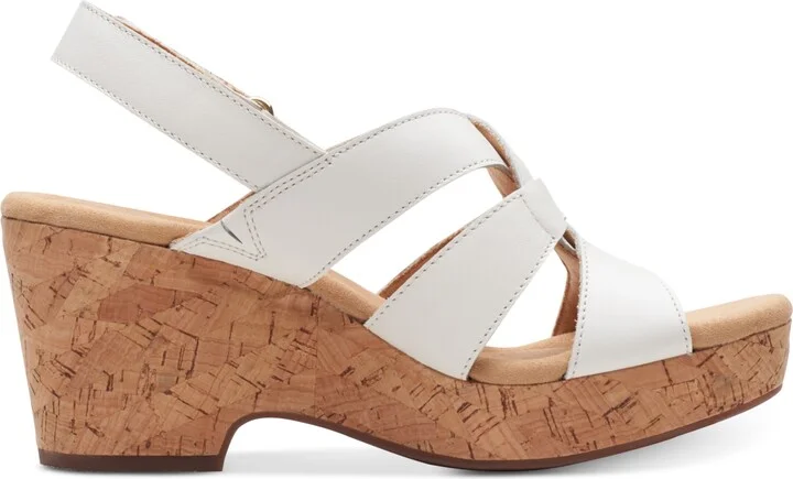 Clarks Women's Collection Giselle Beach Slingback Wedge Sandals - Image 7