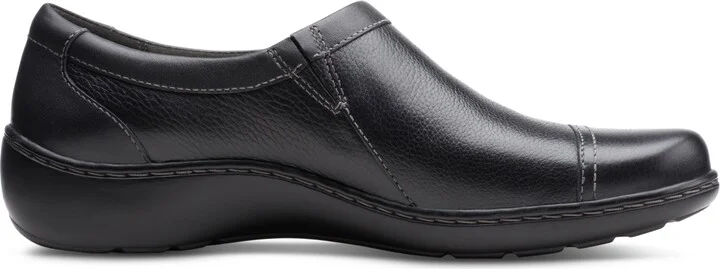 Clarks Women's Cora Giny Cushioned Zip Loafer Flats - Image 6