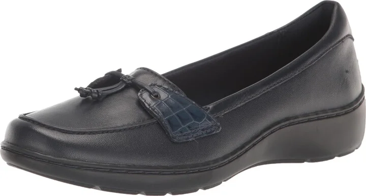 Navy Leather