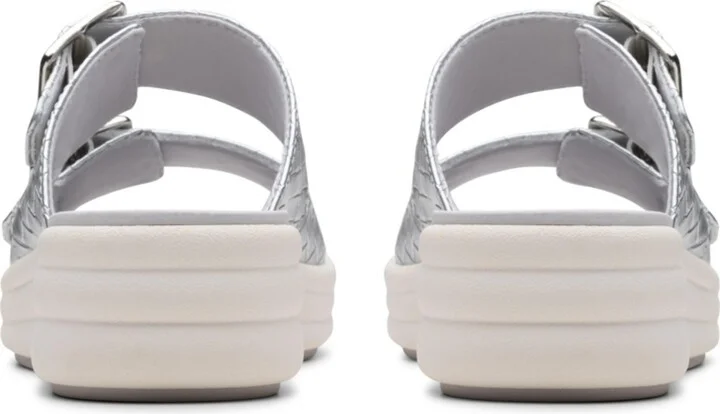 Clarks Women's Drift Buckle Slip-On Slide Wedge Sandals - Image 4