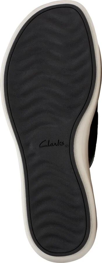 Clarks Women's Drift Buckle Slip-On Slide Wedge Sandals - Image 10