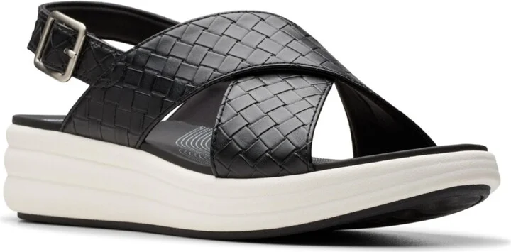 Clarks Women's Drift Sun Slip-On Slingback Wedge Sandals