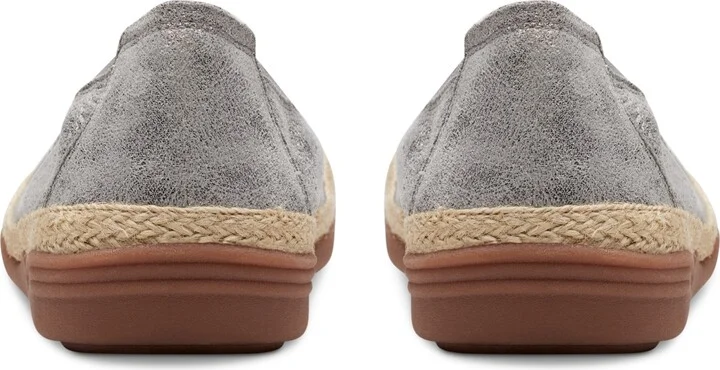 Clarks Women's Elaina Rae Textured Jute-Trim Flats - Image 3