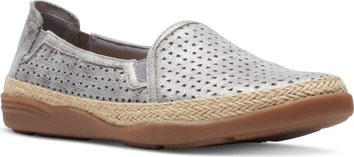 Clarks Women's Elaina Ruby Slip-On Espadrille Flats