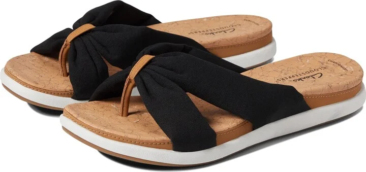 Clarks womens Eliza Shore Slide Sandal