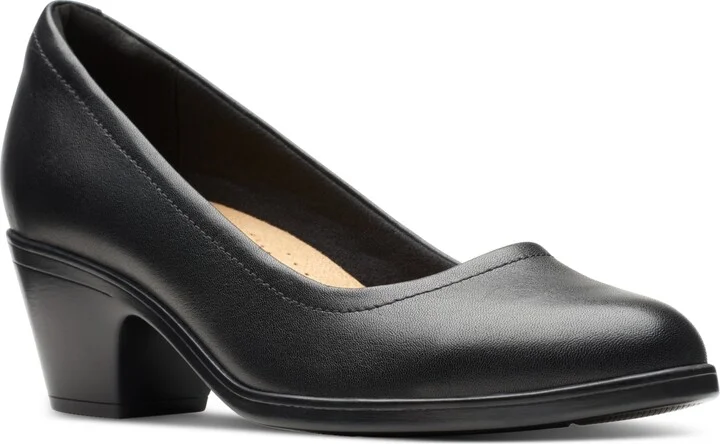 Clarks Women's Emily Ruby Block-Heel Comfort Pumps