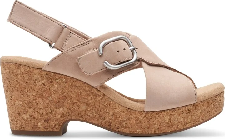 Clarks Women's Giselle Dove Wedge Sandals - Image 2
