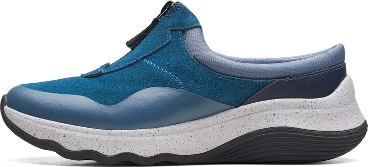 Blue Grey Suede