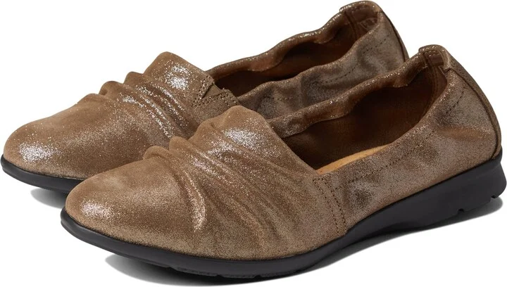 Pewter Metallic Suede