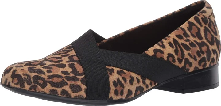 Tan Leopard Suede