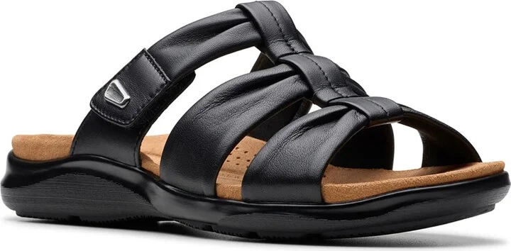 Clarks Women's Kitly Slide Flat Sandal
