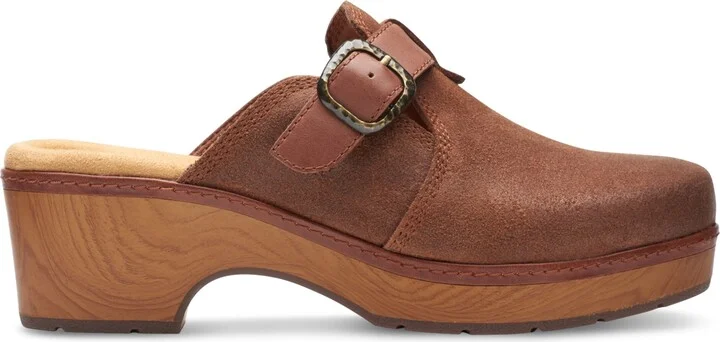 Clarks Women's Paizlee Nora Slip-On Buckled Platform Clogs - Image 6