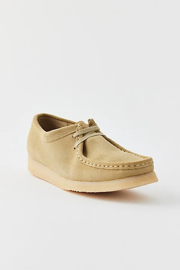 Clarks Women's Wallabee Suede Shoe in Maple Suede - Image 5