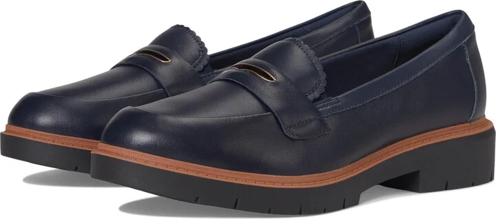 Navy Leather