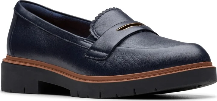 Navy Leather