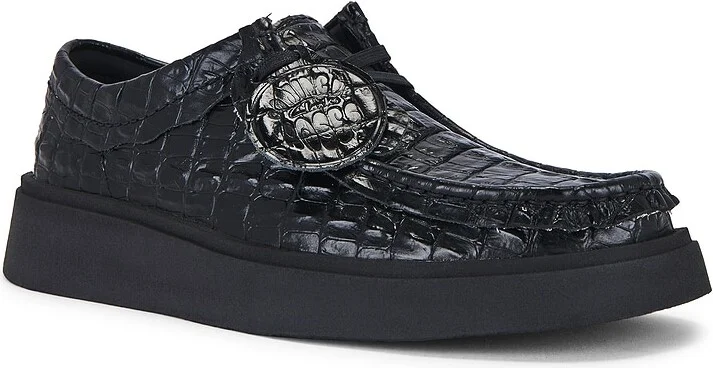 Clarks x Martine Rose Torview Wallabee Shoes in Black - Image 2