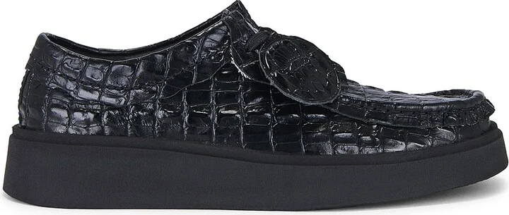 Clarks x Martine Rose Torview Wallabee Shoes in Black