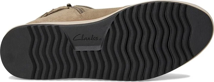 Clarks Zylah Faye Women's Boots Dark Taupe Suede : 7 D - Wide, Leather/Mesh/Polyester - Image 3
