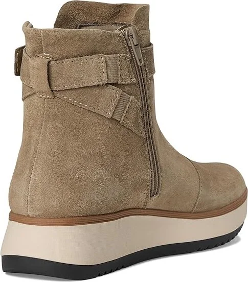 Clarks Zylah Faye Women's Boots Dark Taupe Suede : 7 D - Wide, Leather/Mesh/Polyester - Image 4