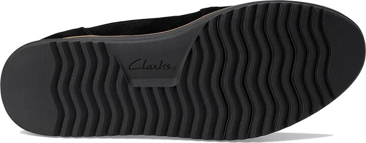 Clarks Zylah May Women's Flat Shoes Black Suede : 6.5 D - Wide, Leather - Image 3