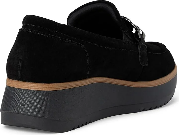 Clarks Zylah May Women's Flat Shoes Black Suede : 6.5 D - Wide, Leather - Image 4