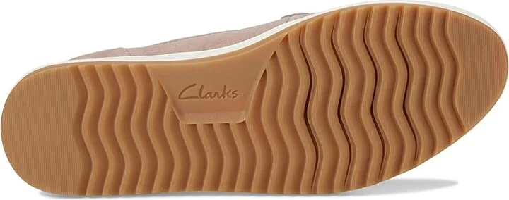 Clarks Zylah May Women's Flat Shoes Mauve Suede : 8.5 B - Medium, Leather - Image 3
