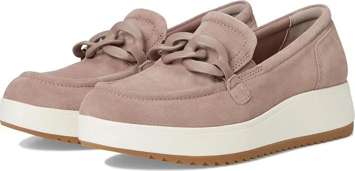 Clarks Zylah May Women's Flat Shoes Mauve Suede : 8.5 B - Medium, Leather