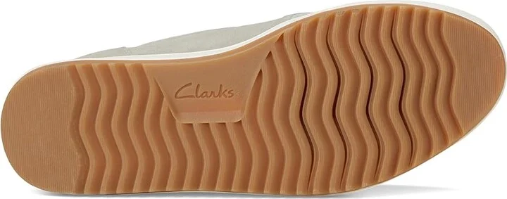 Clarks Zylah May Women's Flat Shoes Stone Suede : 5 B - Medium, Leather - Image 3