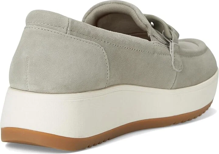 Clarks Zylah May Women's Flat Shoes Stone Suede : 5 B - Medium, Leather - Image 4