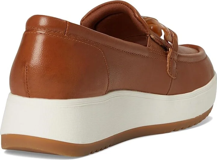 Clarks Zylah May Women's Flat Shoes Tan Leather : 5.5 B - Medium - Image 4