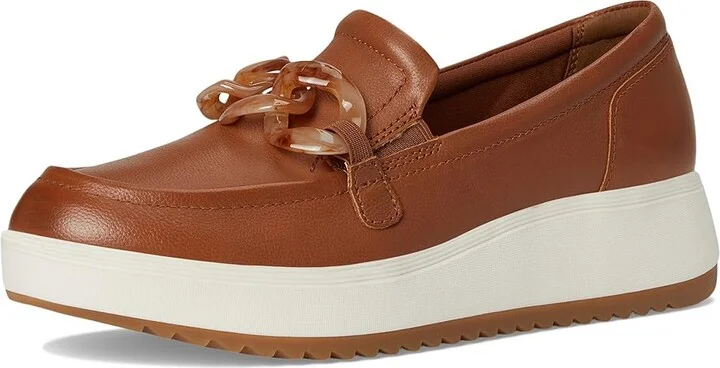 Clarks Zylah May Women's Flat Shoes Tan Leather : 5.5 B - Medium - Image 5