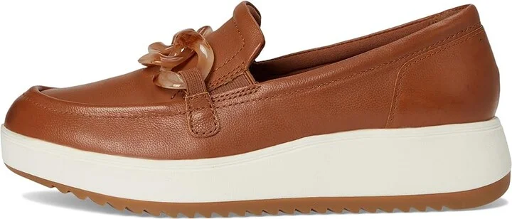 Clarks Zylah May Women's Flat Shoes Tan Leather : 5.5 B - Medium - Image 6