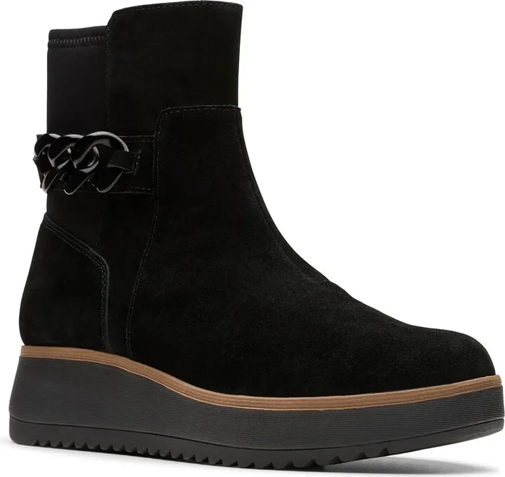 Clarks Zylah Rose Wedge Bootie