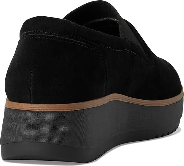 Clarks Zylah Sky Women's Flat Shoes Black Suede : 6 B - Medium, Rubber - Image 4