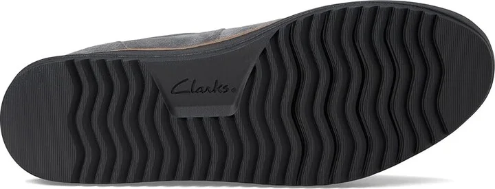 Clarks Zylah Sky Women's Flat Shoes Dark Grey Suede : 6 B - Medium, Rubber - Image 3