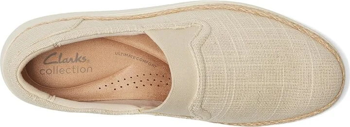 Clarks Zylah Sky Women's Flat Shoes Natural Interest Textile : 11 D - Wide, Rubber - Image 2