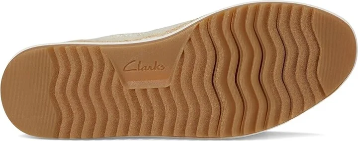 Clarks Zylah Sky Women's Flat Shoes Natural Interest Textile : 11 D - Wide, Rubber - Image 3