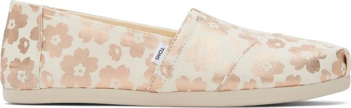 Classic Alpargata Beige Ojai Floral Foil