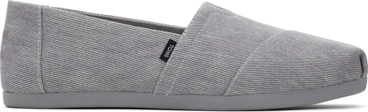 Classic Alpargata Grey Distressed Twill